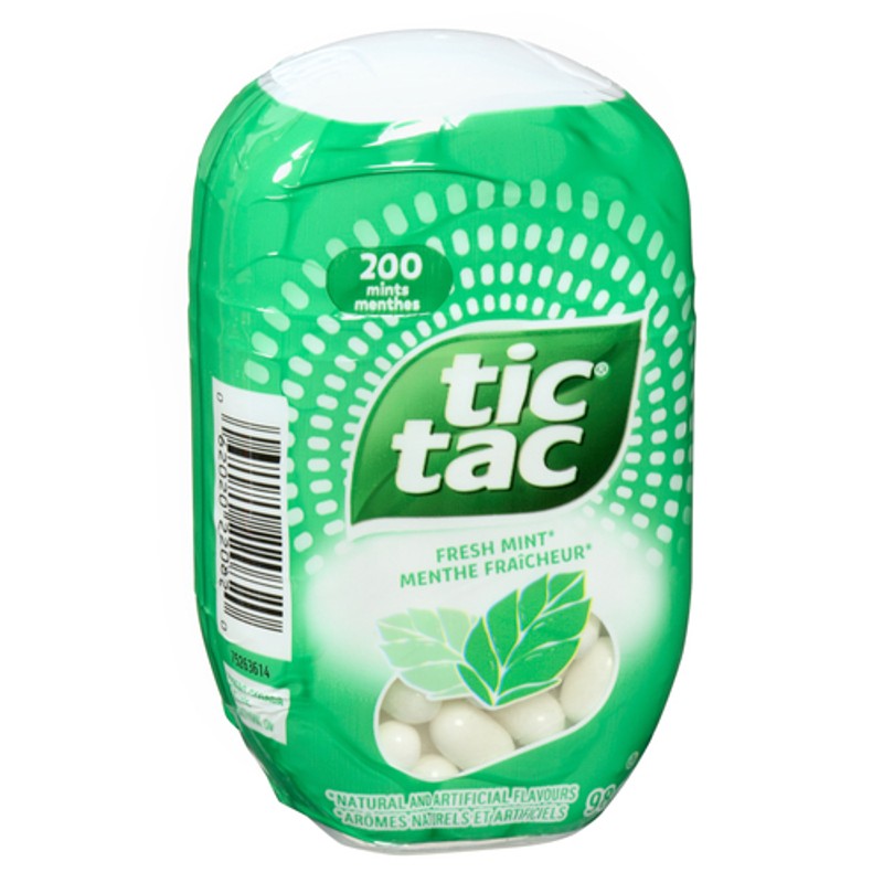 Tic Tac Mints Fresh Mint 200 Count 98 g - Voilà Online Groceries & Offers