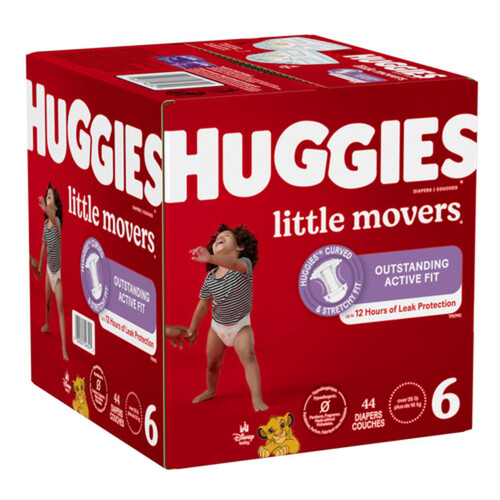 Huggies Little Movers Diapers Size 6 44 Count