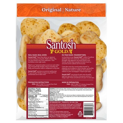 Santosh Gold Naan Bites Original 500 g