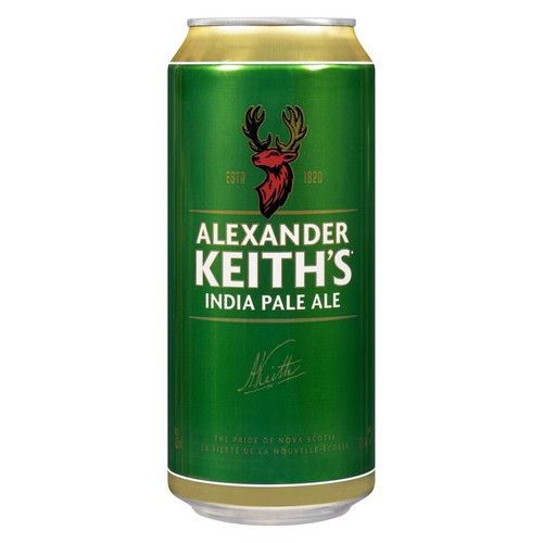 Alexander Keith's 5% Alcohol Beer India Pale Ale 473 ml (can)