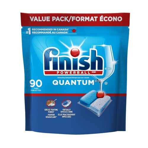 Finish Powerball Quantum Dishwashing Detergent Tabs 90 Count