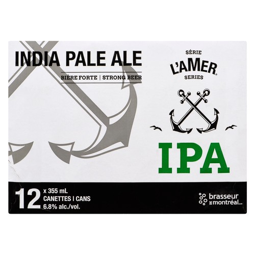 Brasseur De Montreal Beer 6.8% Alcohol India Pale Ale 12 x 355 ml (cans)