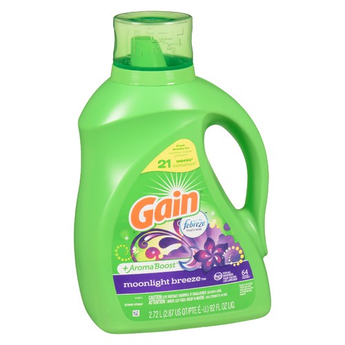 Gain Febreze Laundry Detergent Moonlight Breeze Value Size 2.72 L
