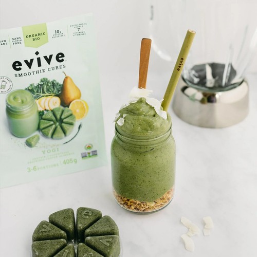 Evive Frozen Smoothie Cubes No Added Sugar Green Delight 405 g