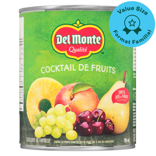 Del Monte Fruit Cocktail In Fruit Juice From Concentrate 796 ml