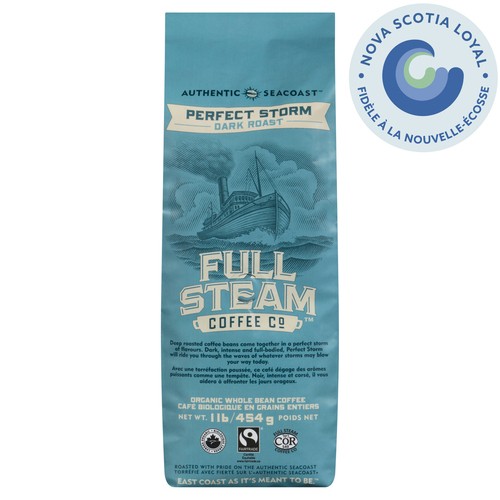 Full Steam Organic Coffee Dark Roast 454 g