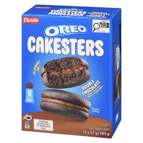Oreo Cakesters Soft Snack Cakes Double Chocolate 285 g