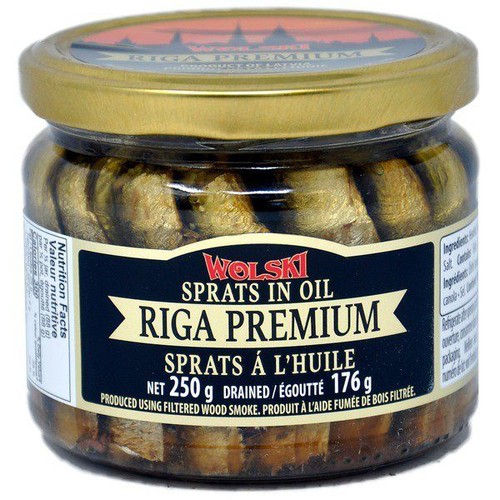 Wolski Sprats In Oil Glass Jar Sprats 250 ml