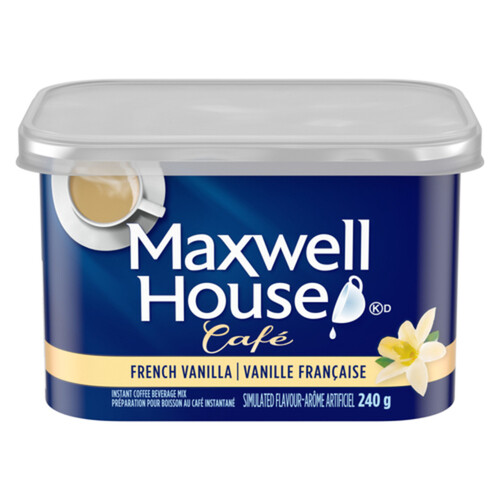 Maxwell House Instant Coffee Beverage Mix French Vanilla 240 g