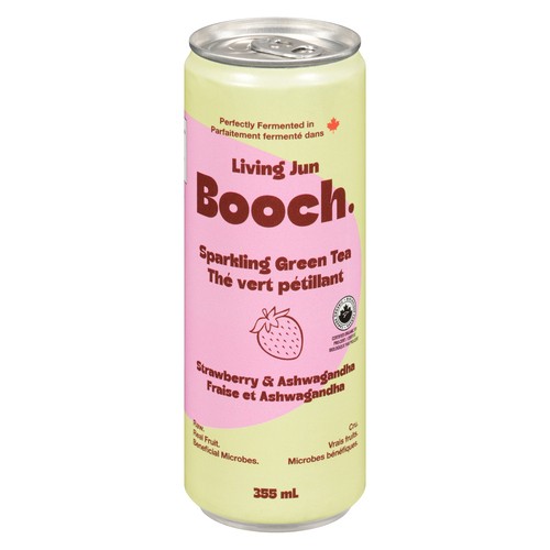 Booch Sparkling Green Tea Strawberry & Ashwagandha 355 ml