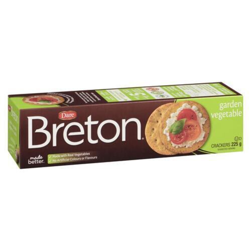 Dare Breton Crackers Garden Vegetable 225 g