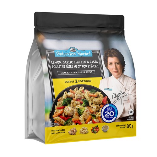 Waterview Market Frozen Meal Chicken & Pasta Lemon Garlic 680 g