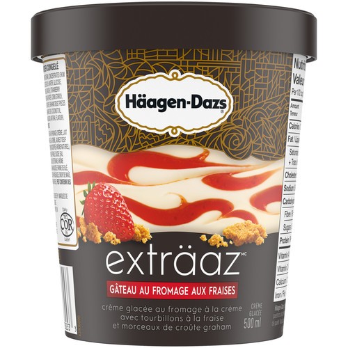 Häagen-Dazs Exträaz Ice Cream Strawberry Cheesecake 500 ml