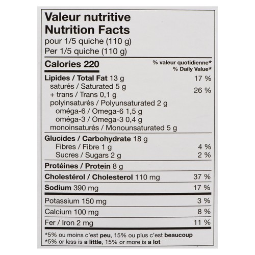 Plaisirs Gastronomiques Quiche Provencal 550 g