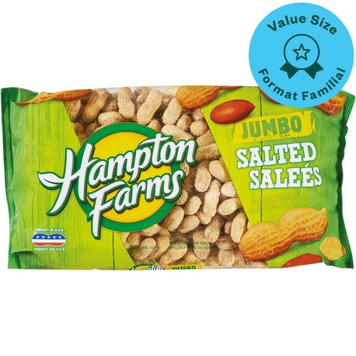 Hampton Farms Jumbo Salted Peanuts 907 g