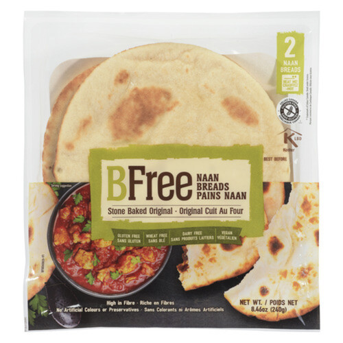 BFree Gluten-Free Naan Bread Stone Baked Original 240 g