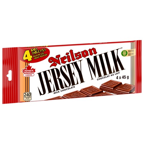Neilson Jersey Milk Chocolate Bars 4 Pack 180 g