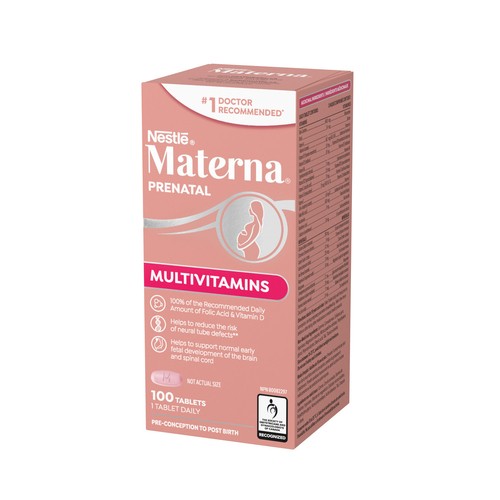 Materna Prenatal Multivitamins Tablets 100 Count