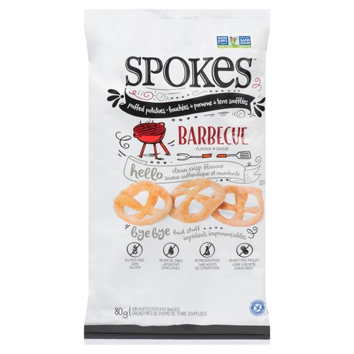 Spokes Gluten-Free Potato Snack Barbecue 80 g