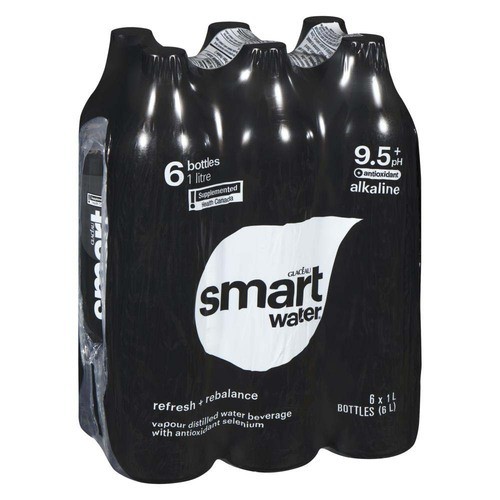 Glaceau Smartwater Alkaline With Antioxidant 6 x 1 L (bottles)