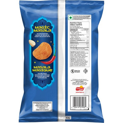 Lay’s Potato Chips Magic Masala Ridged Flavoured 200 g