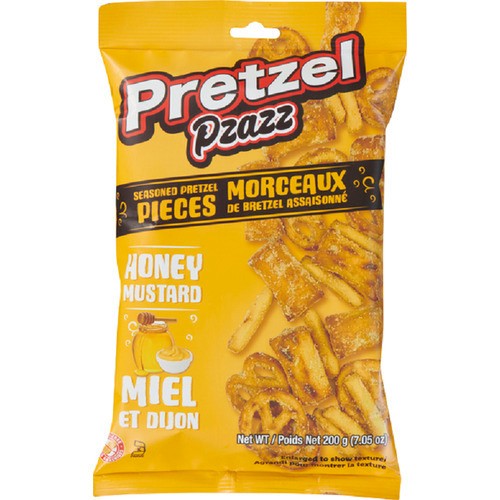 Exclusive Pretzel Pzazz Seasoned Pretzel Pieces Honey Mustard 200 g