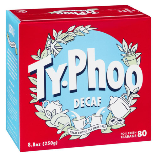 Typhoo British Tea Decaffeinated 80 Tea Bags