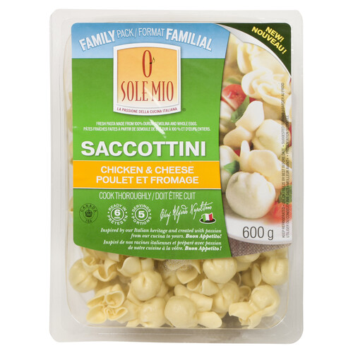 Voilà | Online Grocery Delivery - O'Sole Mio Saccottini Chicken & Cheese  600 g