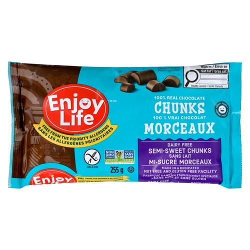 Enjoy Life Dairy-Free Chocolate Chunks Semi-Sweet 255 g