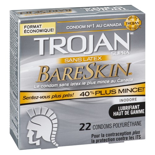 Trojan Supra Condoms Bareskin 22 EA