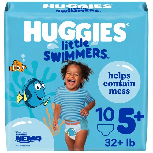 Huggies Little Swimmers Disposable Swim Diapers Size 5+ 10 Count