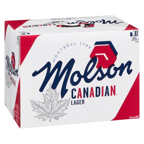 Molson Canadian Duo Beer 5% Alcohol 30 x 355 ml (cans)
