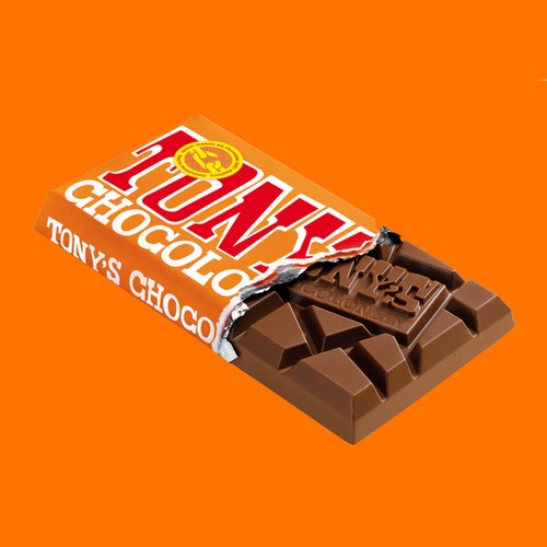 Tony's Chocolonely Milk Chocolate Bar Caramel Sea Salt 180 g
