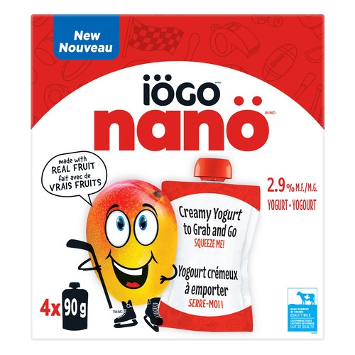 iÖGO nanö Mango Yogurt Pouch 2.9% 6 x 93ml