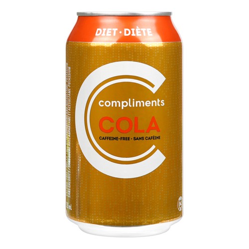 Compliments Caffeine Free Diet Cola Soft Drink 355 ml