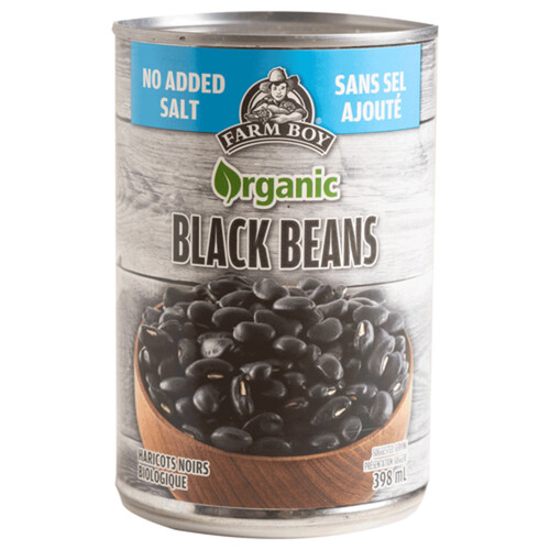 Farm Boy Organic Black Beans No Added Salt 398 ml
