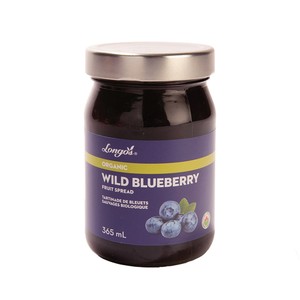 Longo's Organic Fruit Spread Wild Blueberry 365 ml - Voilà Online ...