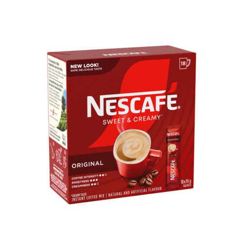 Nescafé Instant Coffee Sweet & Creamy Original 18 Sachets 351 g