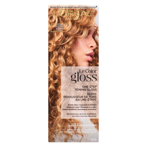 L'Oréal Paris Le Color Gloss One Step Toning Gloss Honey Blonde 1 EA