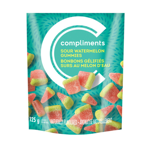 Compliments Gummies Sour Watermelon Slices 125 g