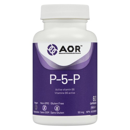 AOR Vegan Gluten-Free P-5-P Capsules 60 Count