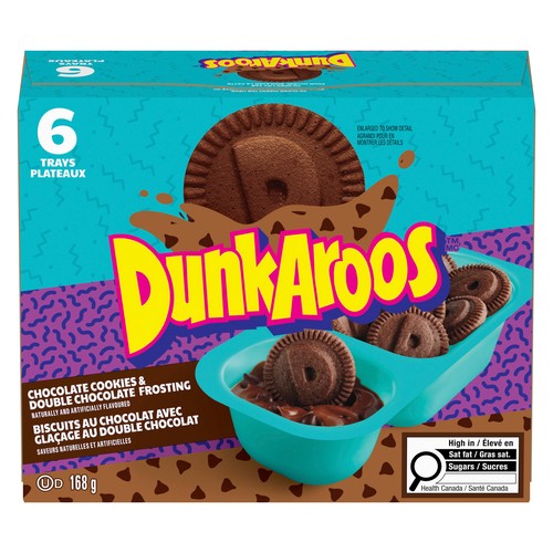 DunkAroos Chocolate Cookies Chocolate Frosting 6 x 28 g