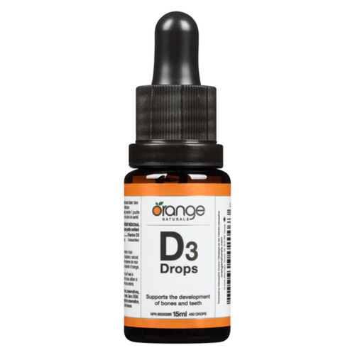 Orange Naturals D3 Drops 1000IU 15 ml