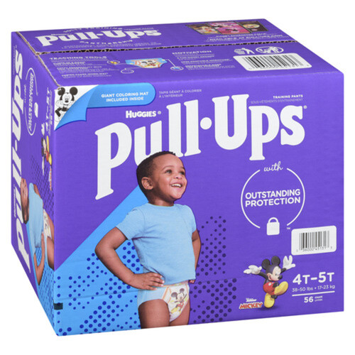 Huggies Pull-Ups Training Pants For Boys Learning Designs 4T- 5T