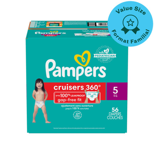 Pampers Cruisers 360 Fit Diapers Size 5 56 Count