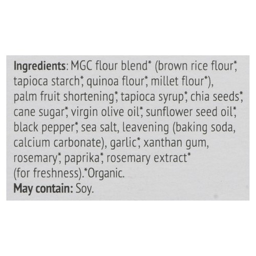 Mary's Organic Crackers Real Thin Olive Oil & Black Pepper 141 g
