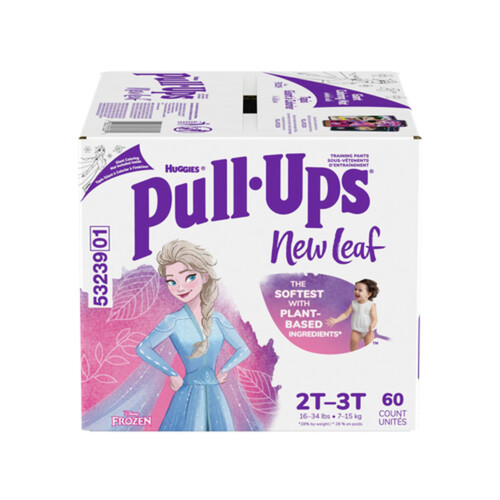 Huggies Pull-Ups Training Pants For Girls Size 2T-3T 60 Count