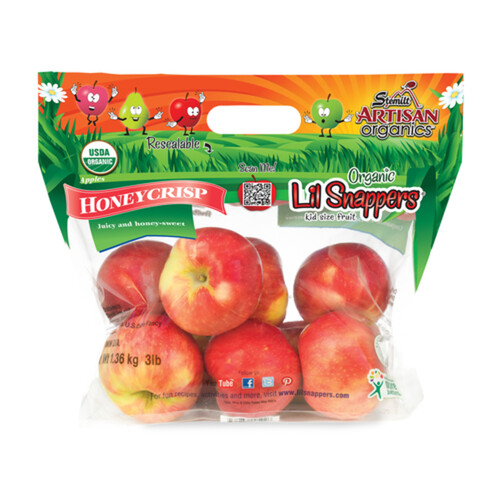 Lil Snappers Organic Apples Honeycrisp 1.36 kg