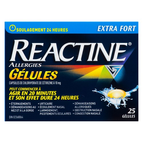 Reactine Allergy Extra Strength 25 Liquid Gels 