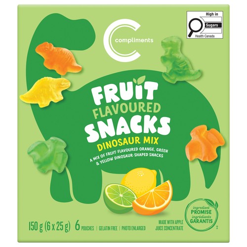 Compliments Fruit Flavoured Snacks Dinosaurs Mix 150 g